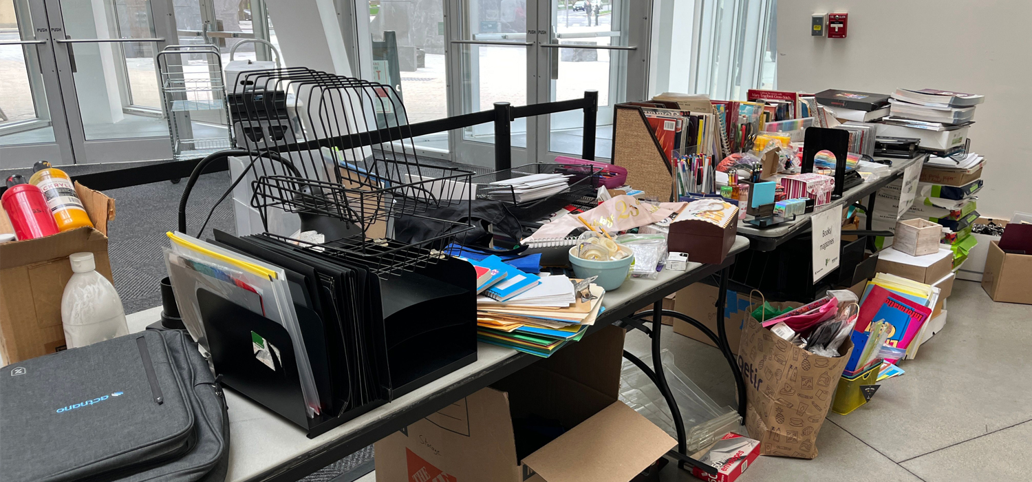 Choose to Reuse (C2R) office supply donations